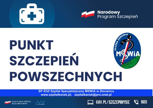 punkt szczepień - baner