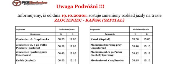 Rozkład Jazdy PKS do Szpitala